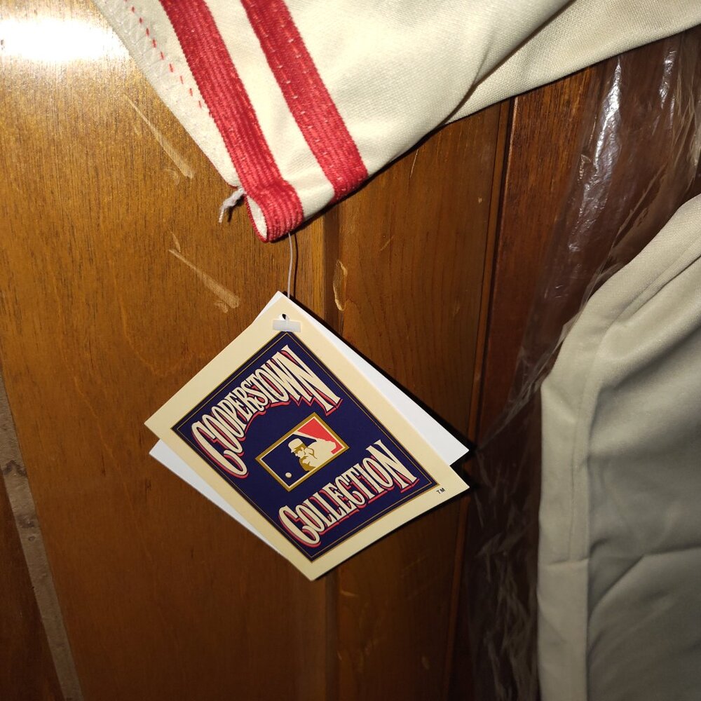 #9 TED Williams old classic jersey cream (xl) most have.new Never Use red sox - Picture 12 of 15